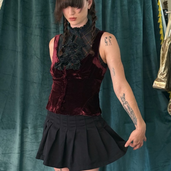 🪅Ralph Lauren Gorgeous Plaid Ruffle Collar Blouse🪅 - Picture 9 of 9